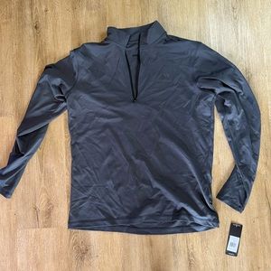 NWT Adidas Men’s quarter zip pullover longsleeve shirt size M